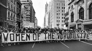 Women of the world unite. Women fight for equality in America. A New York March, 1970.